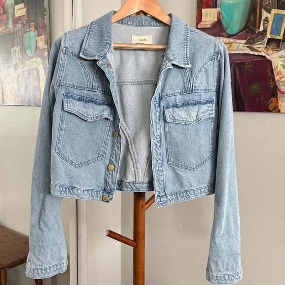 Triarchy - Stirrup Seamed Denim Jacket in Light Denim - Picture 10 of 12